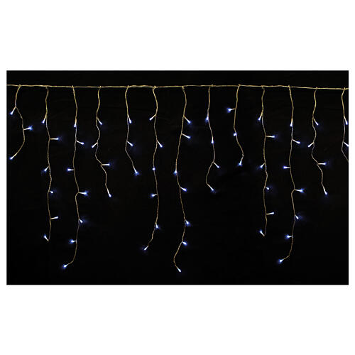 Stalactite light curtain 429 LEDs cold white indoor outdoor use 4 m 1