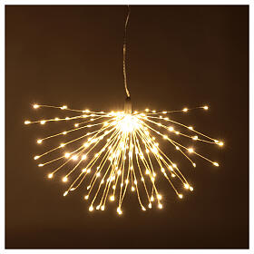 Cortina fogos de artifício 1000 luzes nanoLED branco quente interior/exterior 4 m
