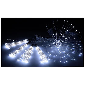 Cortina fogos de artifício 1000 luzes nanoLED branco frio interior/exterior 4 m