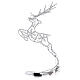 Frozen reindeer, jumping, 60 LED lights of cold white, indoor/outdoor, h 60 cm s7