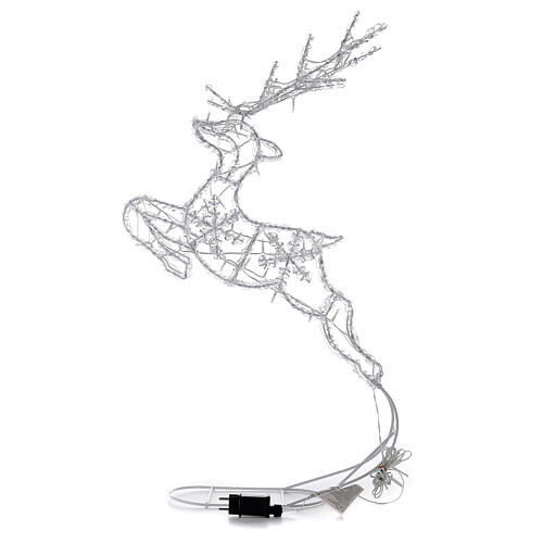 LED reindeer jumping 60 cold white lights indoor/outdoor use 60 cm 7