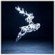 LED reindeer jumping 60 cold white lights indoor/outdoor use 60 cm s1