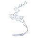 LED reindeer jumping 60 cold white lights indoor/outdoor use 60 cm s2