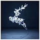 LED reindeer jumping 60 cold white lights indoor/outdoor use 60 cm s3