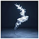 LED reindeer jumping 60 cold white lights indoor/outdoor use 60 cm s6