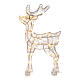 Acrylic reindeer with 80 LED lights, warm white, indoor/outdoor, h 60 cm s2