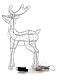 Acrylic reindeer with 80 LED lights, warm white, indoor/outdoor, h 60 cm s7