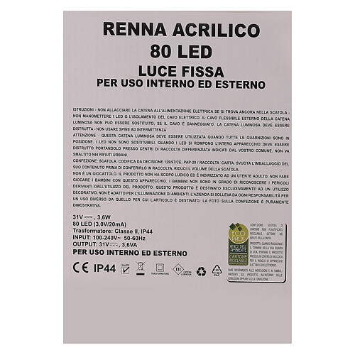 Reno acrílico 80 led blanco cálido int/ext h 60 cm 9