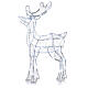 Acrylic reindeer with 80 LED lights, cold white, indoor/outdoor, h 60 cm s2