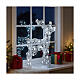 Acrylic reindeer with 80 LED lights, cold white, indoor/outdoor, h 60 cm s2