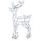 Acrylic reindeer with 80 LED lights, cold white, indoor/outdoor, h 60 cm s3