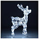 Renna acrilico 80 led bianco freddo int/est h 60 cm s1
