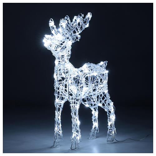 Renifer akryl 80 led biały zimny, h 60 cm, do wnętrz i na zewnątrz 5