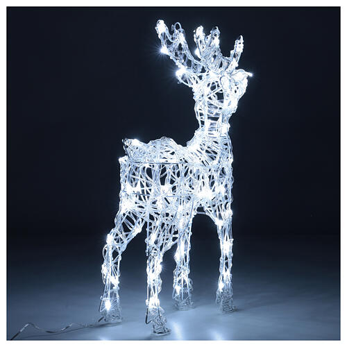 Renifer akryl 80 led biały zimny, h 60 cm, do wnętrz i na zewnątrz 6