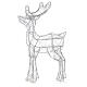 Acrylic reindeer 80 leds cold white indoor/outdoor h 60 cm s7