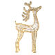 Reindeer with golden wire, 90 warm nanoLED lights, indoor, h 90 cm s4