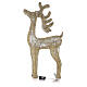 Reindeer with golden wire, 90 warm nanoLED lights, indoor, h 90 cm s6