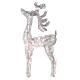 LED Reindeer silver wire 90 nano warm white light indoor h 90 cm s3
