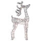 LED Reindeer silver wire 90 nano warm white light indoor h 90 cm s5
