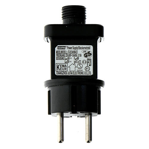 Rena branca luminosa com purpurina 260 luzes LED branco quente int/ext h 130 cm 10