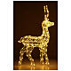 LED Reindeer decoration h 110 cm crystal wire 160 warm lights indoor s4