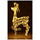 Lighted reindeer, h 90 cm, crystal-effect wire, 140 warm LED lights, indoor/outdoor s1