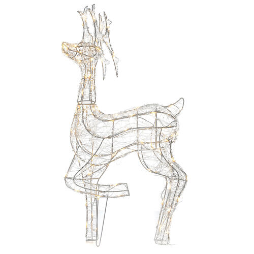 Reindeer wire crystal 100 cm 140 LEDs warm white indoor 7