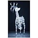 Lighted reindeer, h 90 cm, crystal-effect wire, 140 cold LED lights, indoor/outdoor s3