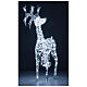 Lighted reindeer, h 90 cm, crystal-effect wire, 140 cold LED lights, indoor/outdoor s4