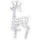 Lighted reindeer 140 cold white LEDs h 90 cm indoor outdoor s6