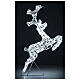 Jumping reindeer, h 80 cm, crystal-effect wire, 120 cold LED lights, indoor/outdoor s1