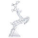 Jumping reindeer, h 80 cm, crystal-effect wire, 120 cold LED lights, indoor/outdoor s6