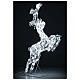 Reno que salta hilo cristal 120 led blanco hielo h 80 cm s4