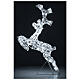 Reno que salta hilo cristal 120 led blanco hielo h 80 cm s6