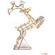 Jumping reindeer, h 80 cm, crystal-effect wire, 120 warm LED lights, indoor/outdoor s6