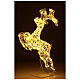 LED reindeer jumping h 80 cm crystal wire 120 LED warm white lights s2