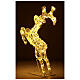 LED reindeer jumping h 80 cm crystal wire 120 LED warm white lights s4