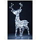 Lighted reindeer, h 110 cm, crystal-effect wire, 160 cold LED lights, indoor/outdoor s3