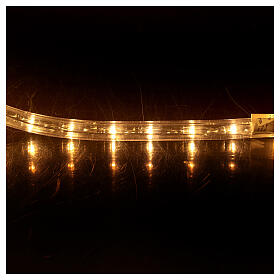 Mangueira luminosa de Natal 1584 LED branco quente para interior/exterior 44 m