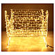 LED Christmas sleigh with tube warm White firefly lights h 80 cm outdoor s5