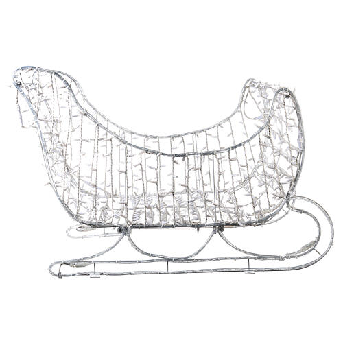 Christmas sleigh with cold white LED tube and lights, 32 in, for outdoorChristmas sleigh with cold white LED tube and lights, 32 in, for outdoor 9
