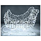 Christmas sleigh with cold white LED tube and lights, 32 in, for outdoorChristmas sleigh with cold white LED tube and lights, 32 in, for outdoor s1
