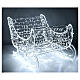 Christmas sleigh with cold white LED tube and lights, 32 in, for outdoorChristmas sleigh with cold white LED tube and lights, 32 in, for outdoor s7