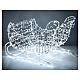 LED Christmas sleigh cold white firefly tube lights h 80 cm outdoor s4