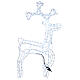 Christmas reindeer with one leg bent up, cold white LED tube, 38 in, for outdoor s3