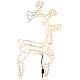 Christmas reindeer standing warm white LED tube h 100 cm for outdoors s3