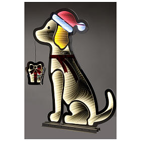 Infinity Light Perrito int ext LED multicolor 80x60 cm
