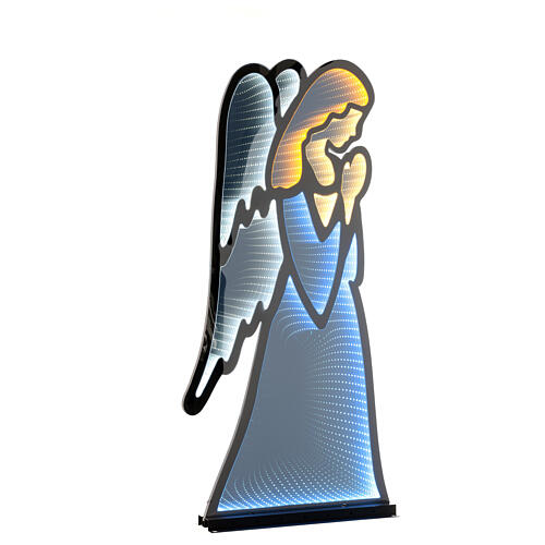 Engel mit mehrfarbigen LEDs Infinity-Lichter Innen- und Außenbereich, 90x45 cm 5