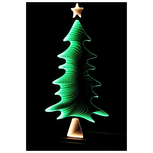 Weihnachtsbaum mit mehrfarbigen LEDs Infinity-Lichter Innen- und Außenbereich, 95x55 cm 3