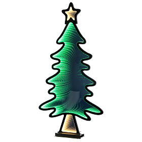 Infinity Light Christmas tree with multicoloured LEDs, INDOOR/OUTDOOR, 40x20 in